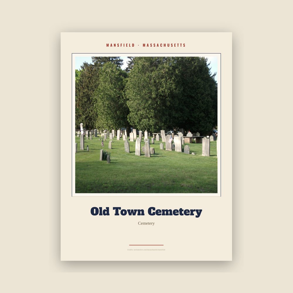 Mansfield Old Town Cemetery Landmark Print
