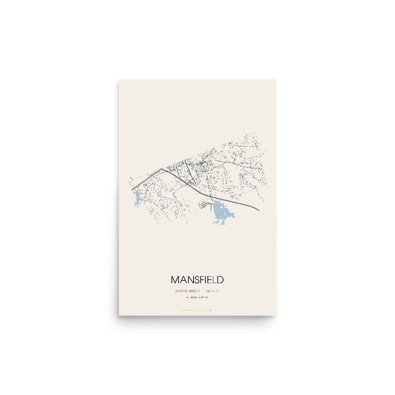 Mansfield Street Map Poster · Linen