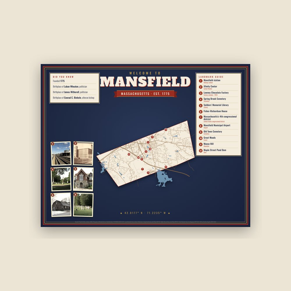 Mansfield Map Placemat