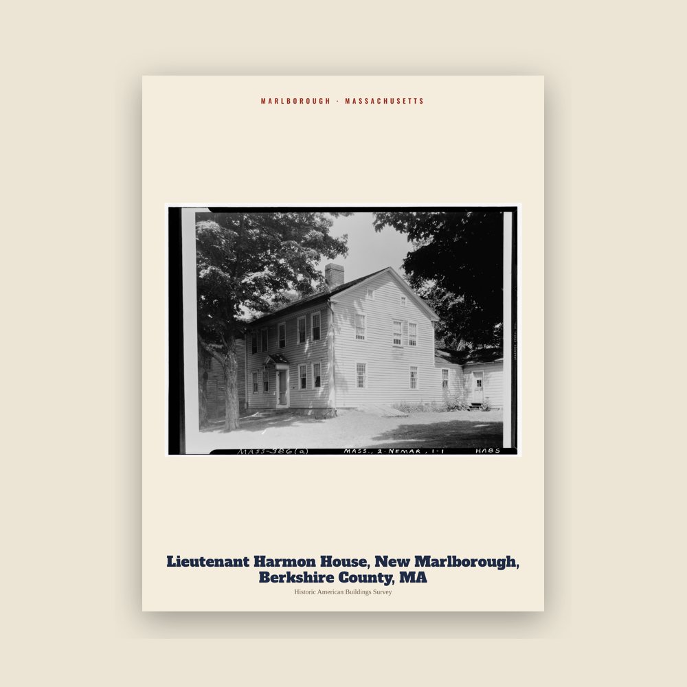 Marlborough Lieutenant Harmon House, New Marlborough, Berkshire County, MA Archive Print