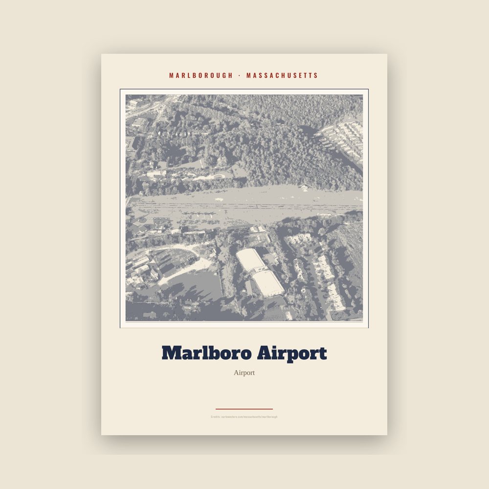 Marlborough Marlboro Airport Landmark Print