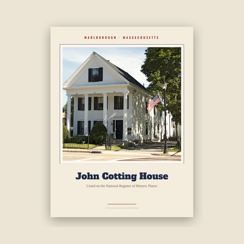 Marlborough John Cotting House Landmark Print