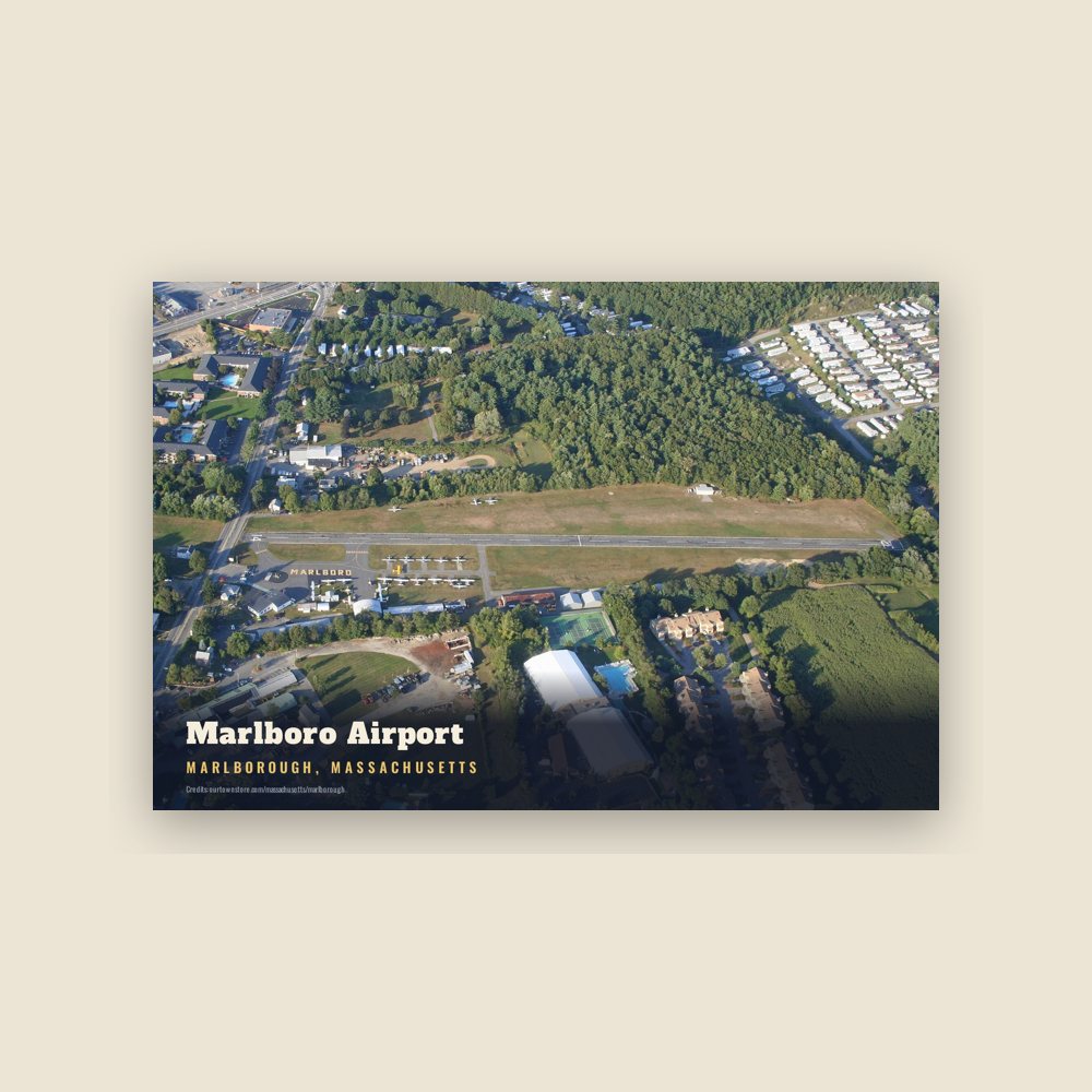 Marlborough Marlboro Airport Postcard