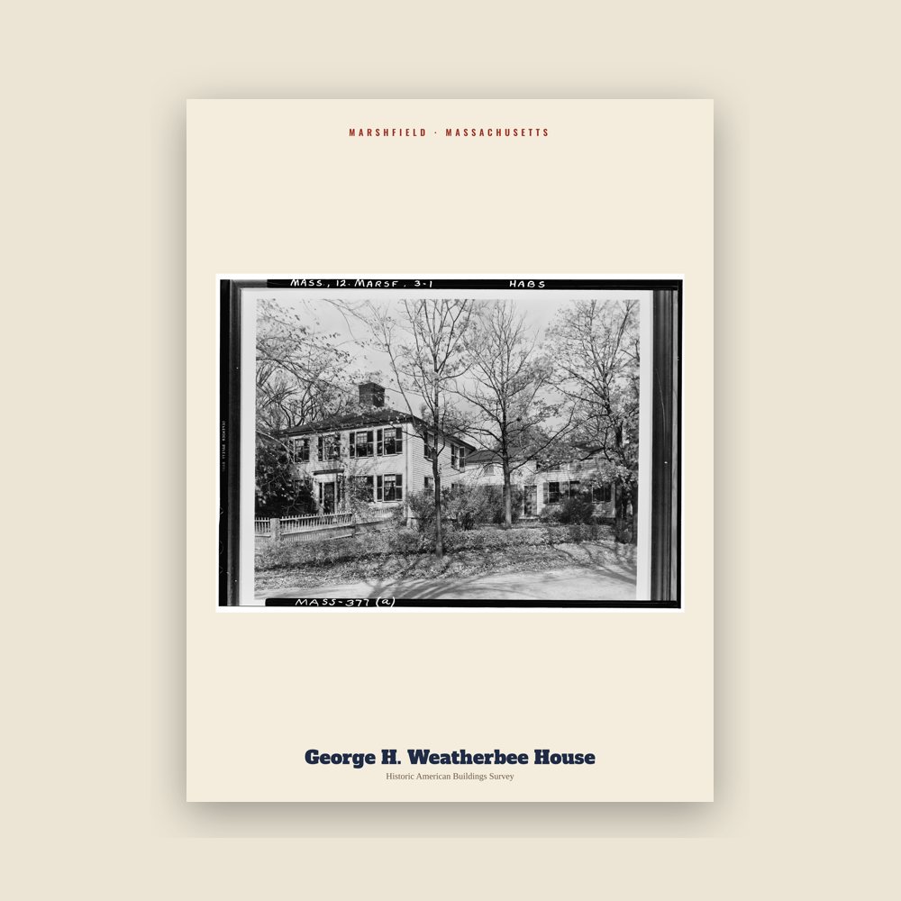 Marshfield George H. Weatherbee House Archive Print