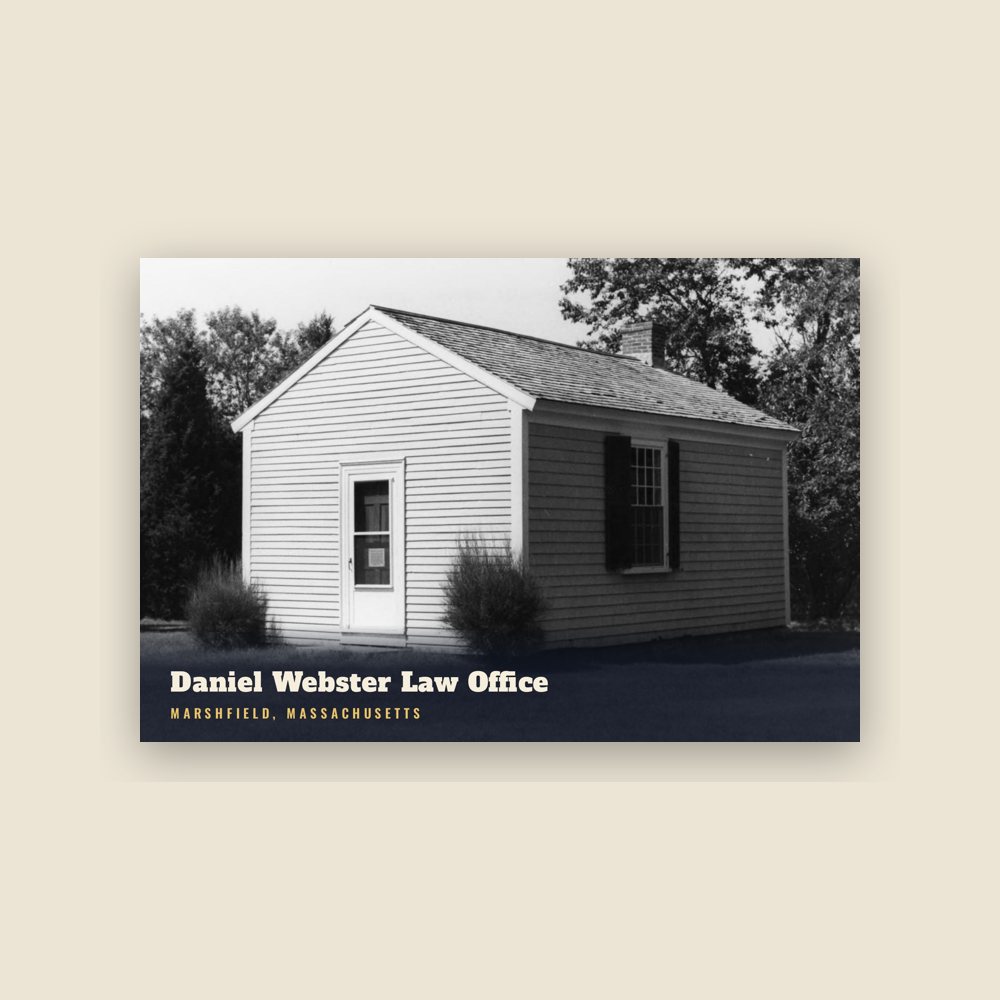 Marshfield Daniel Webster Law Office Postcard