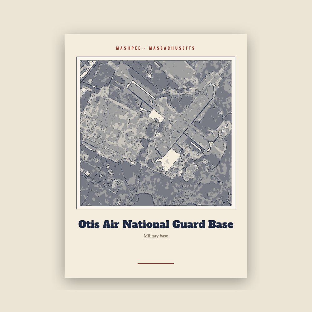 Mashpee Otis Air National Guard Base Landmark Print