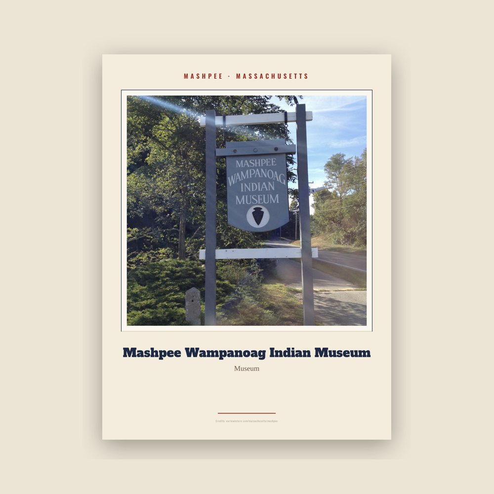 Mashpee Mashpee Wampanoag Indian Museum Landmark Print