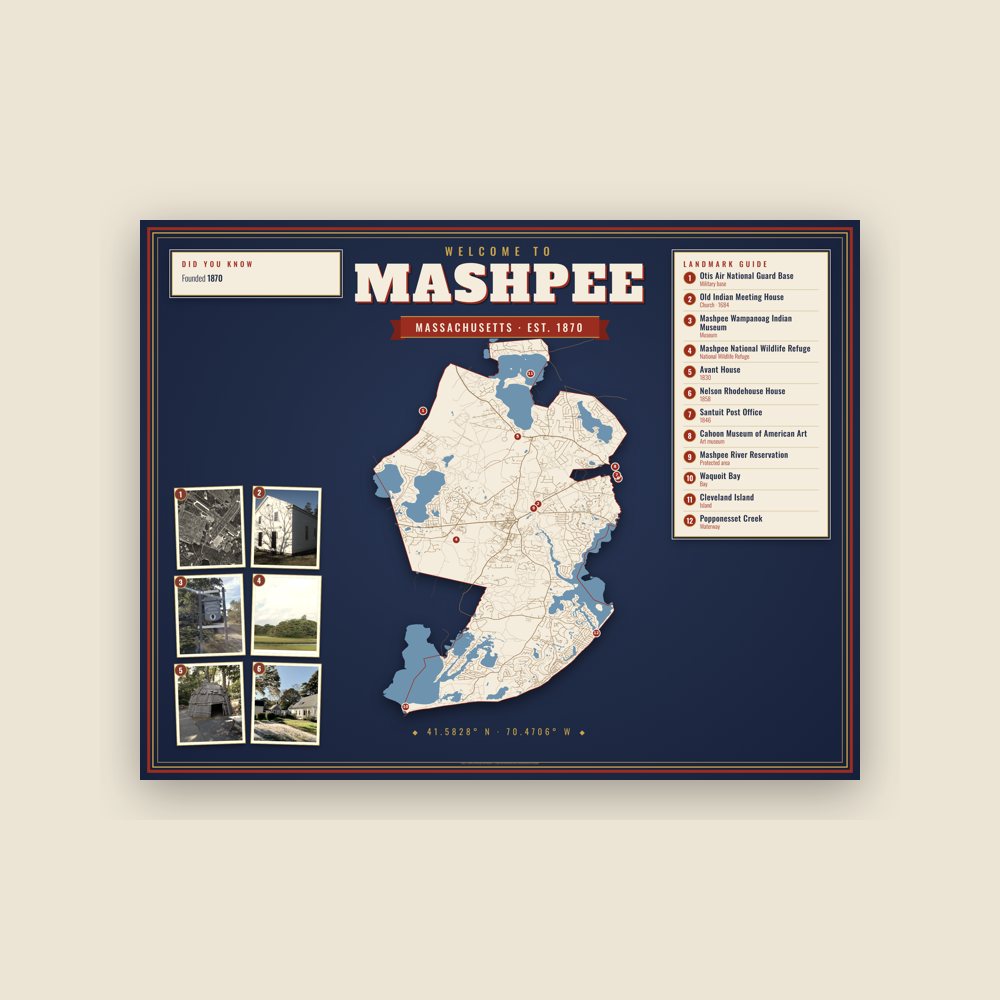Mashpee Map Placemat