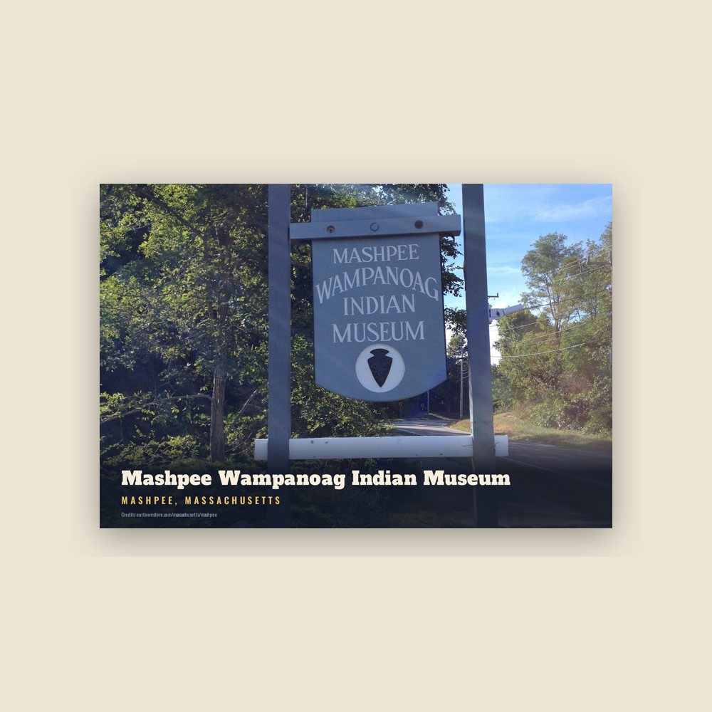 Mashpee Mashpee Wampanoag Indian Museum Postcard