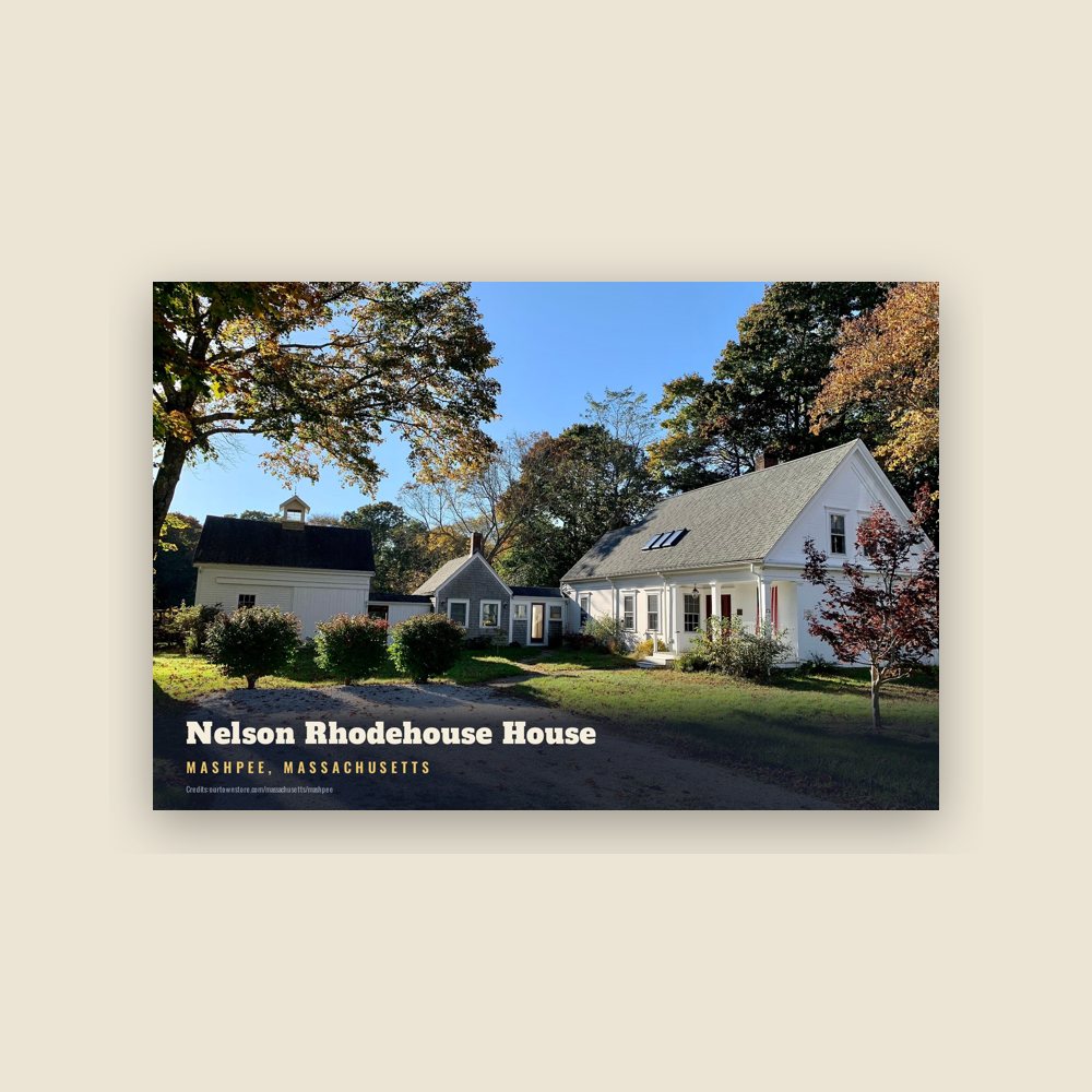 Mashpee Nelson Rhodehouse House Postcard