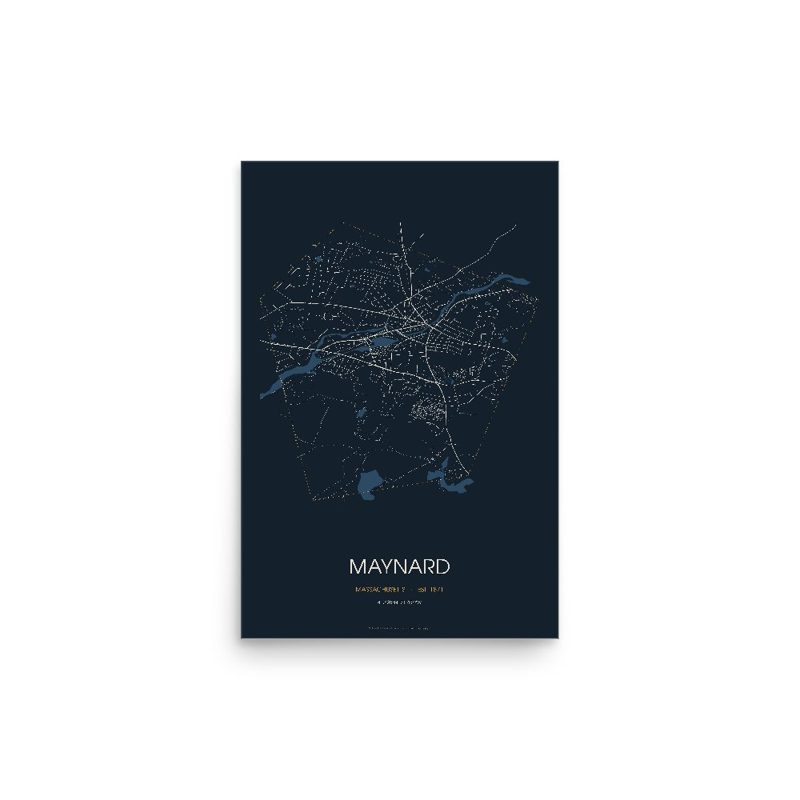 Maynard Street Map Poster · Midnight