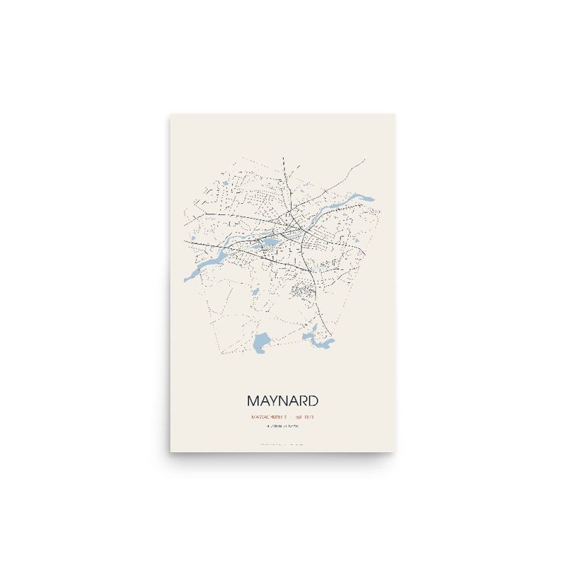 Maynard Street Map Poster · Linen