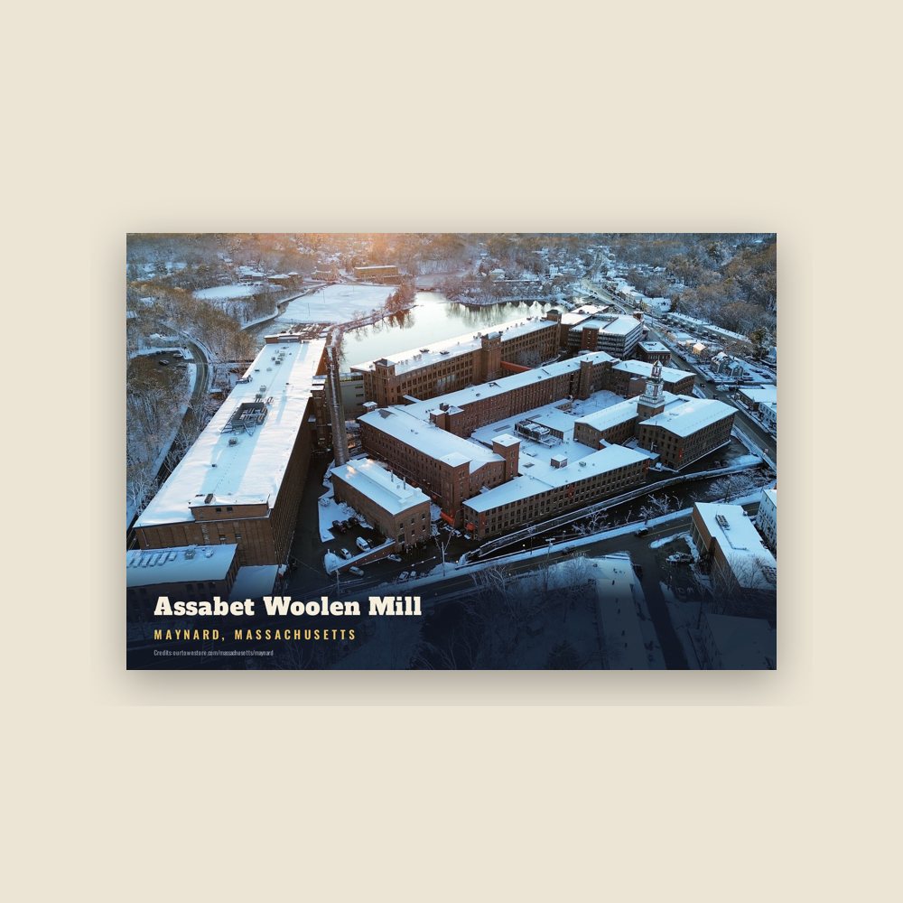 Maynard Assabet Woolen Mill Postcard