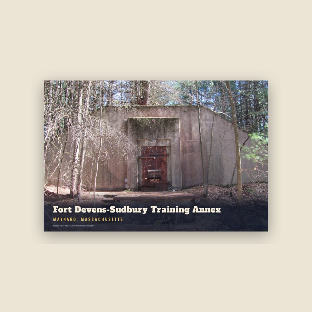 Maynard Fort Devens-Sudbury Training Annex Postcard