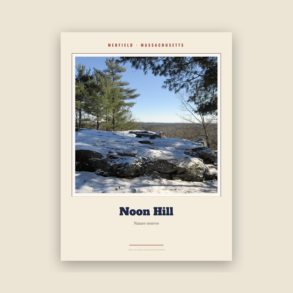 Medfield Noon Hill Landmark Print