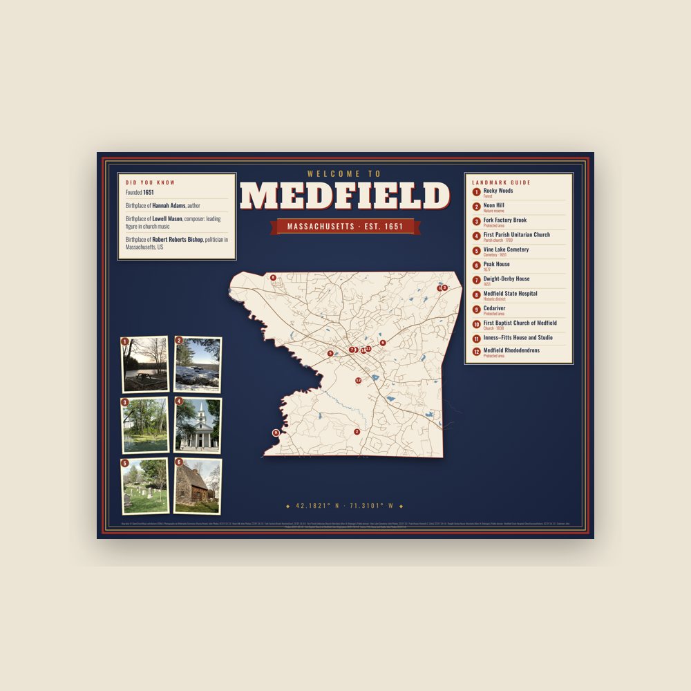 Medfield Map Placemat