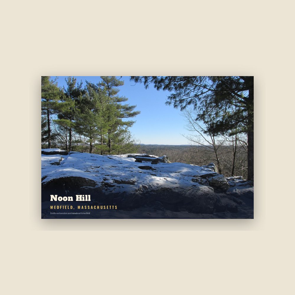 Medfield Noon Hill Postcard