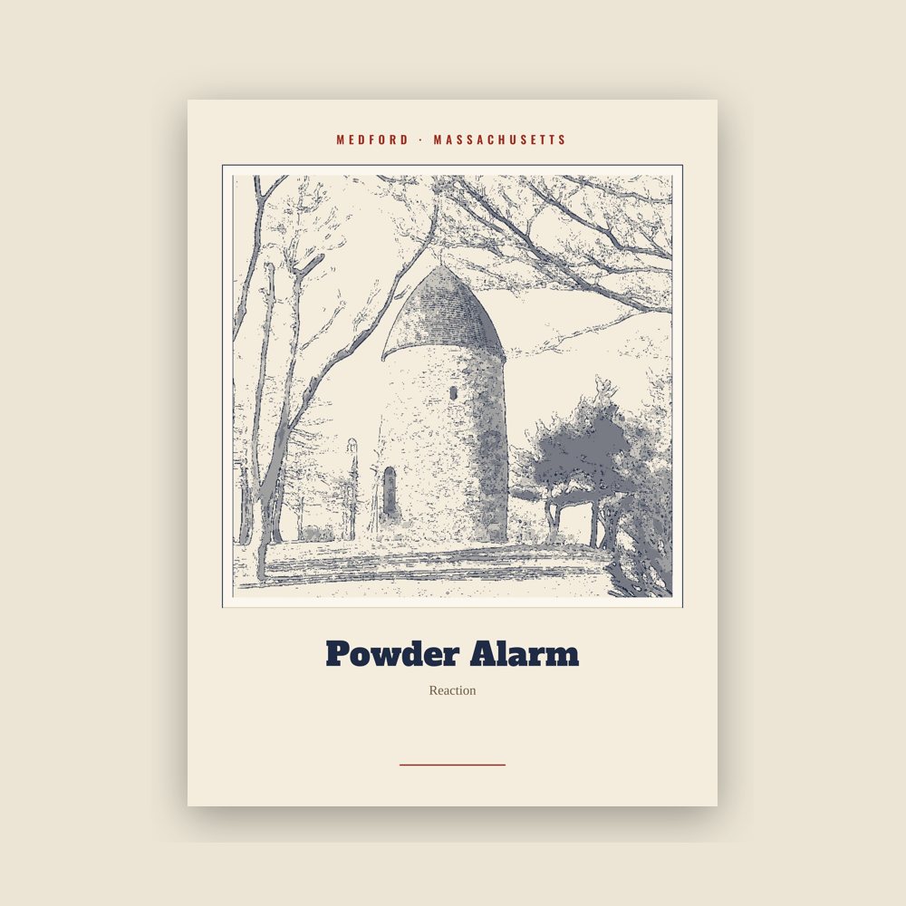 Medford Powder Alarm Landmark Print