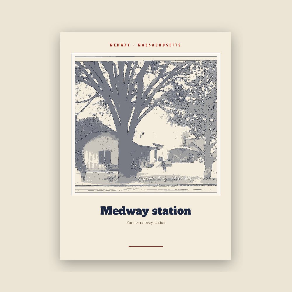 Medway Medway station Landmark Print