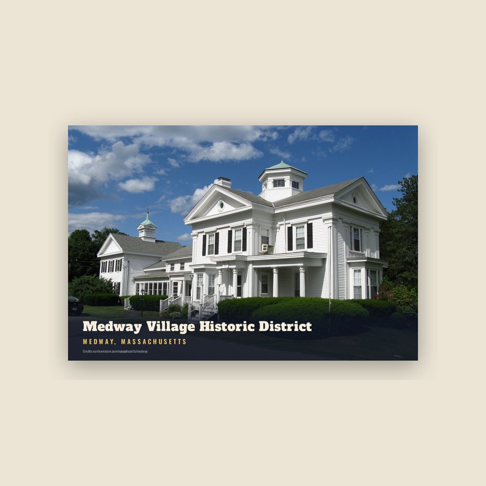 Medway Medway Village Historic District Postcard