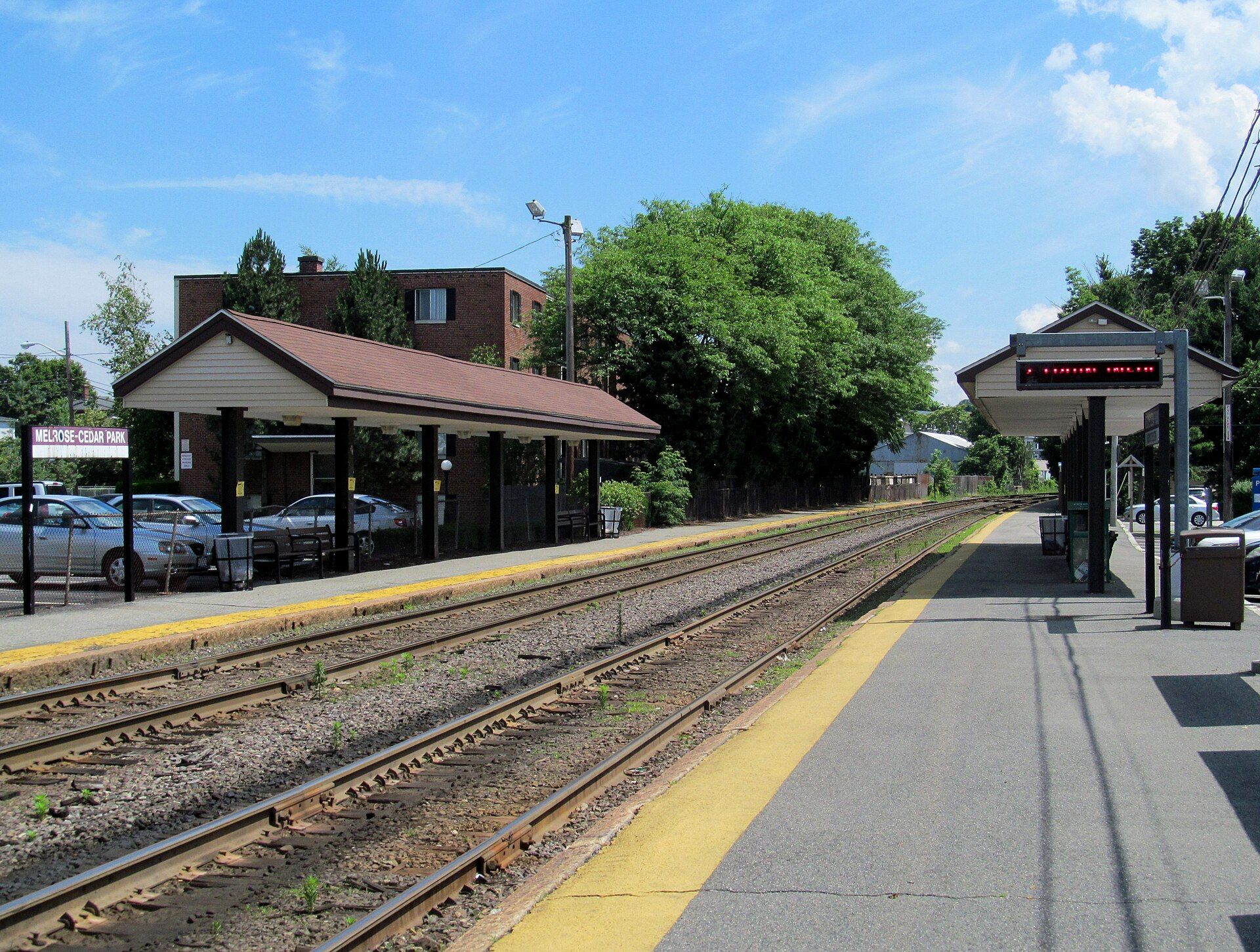 Melrose/Cedar Park station, Melrose, Massachusetts