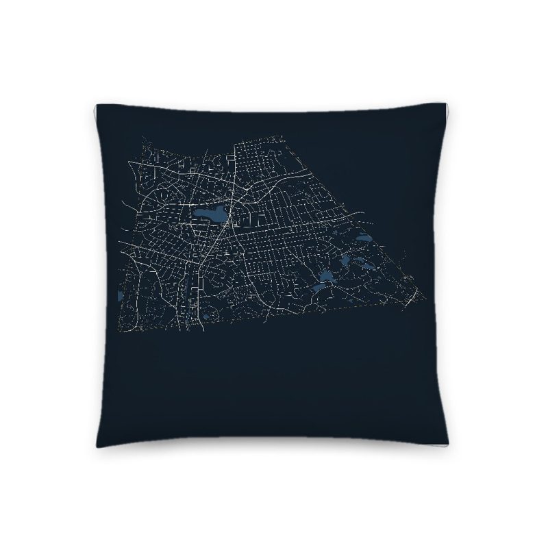Melrose Map Throw Pillow