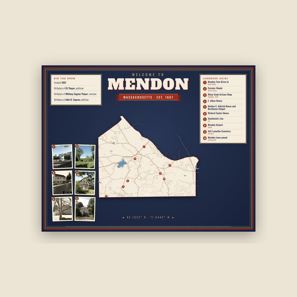 Mendon Map Placemat