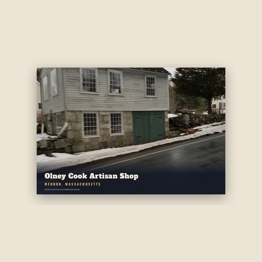 Mendon Olney Cook Artisan Shop Postcard