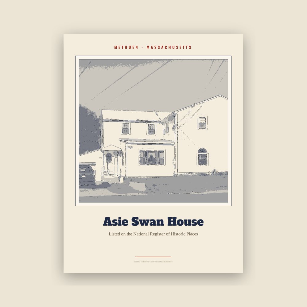 Methuen Asie Swan House Landmark Print