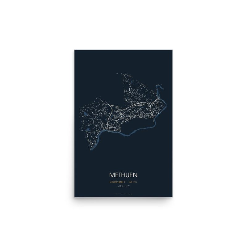 Methuen Street Map Poster · Midnight