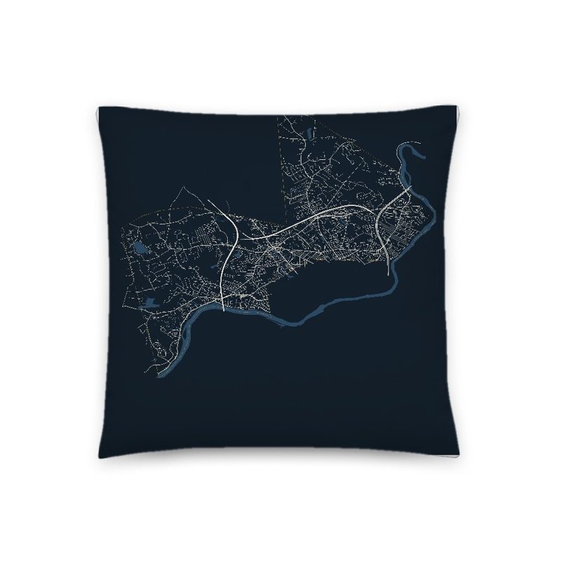 Methuen Map Throw Pillow