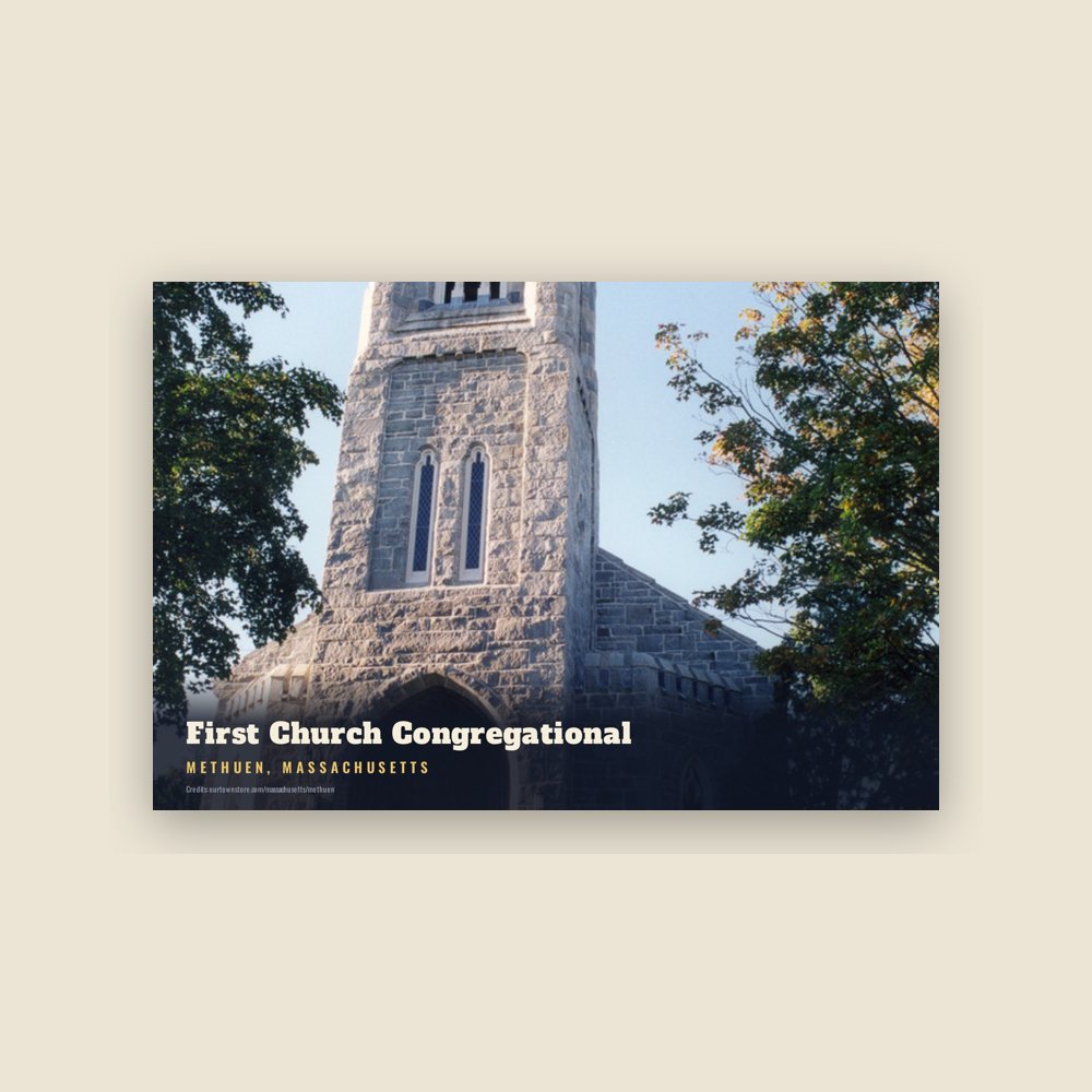 Methuen First Church Congregational Postcard