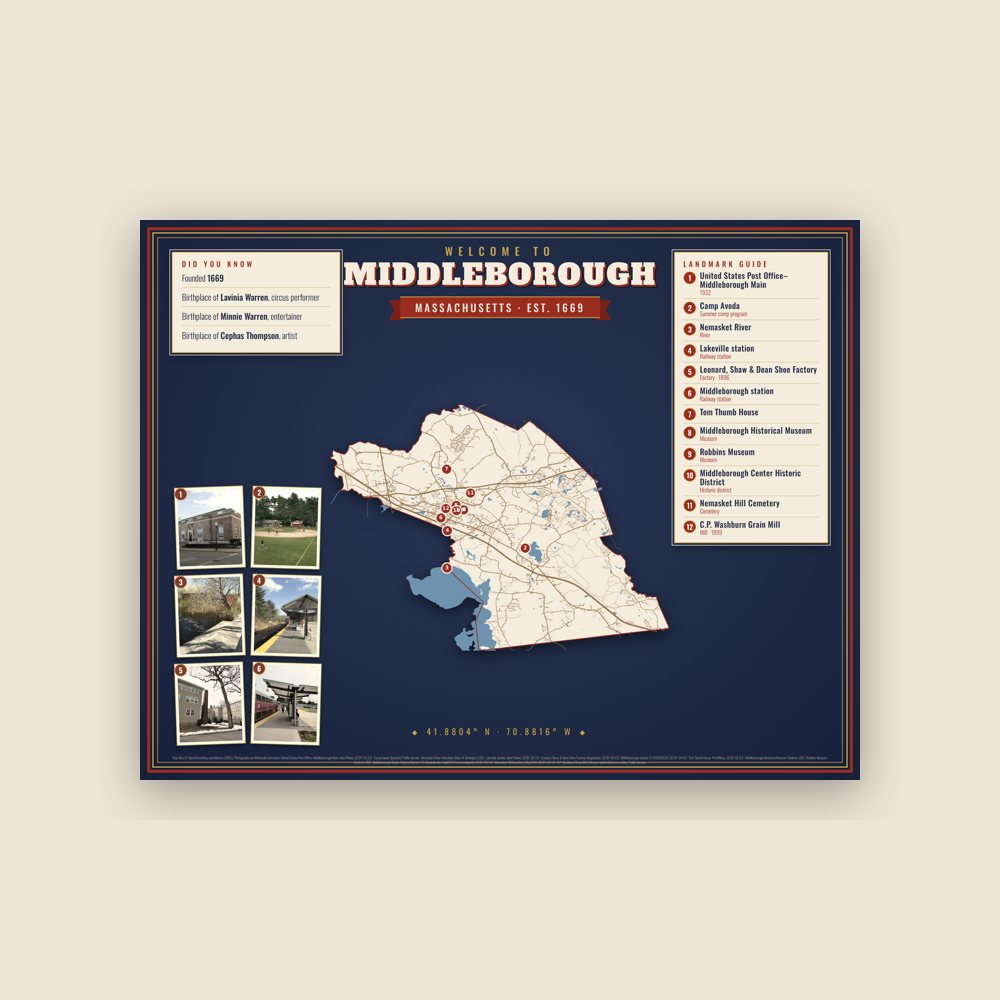 Middleborough Map Placemat