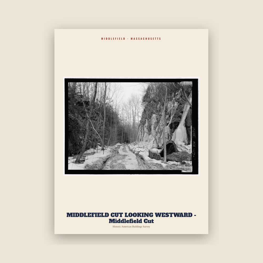 Middlefield MIDDLEFIELD CUT LOOKING WESTWARD - Middlefield Cut Archive Print