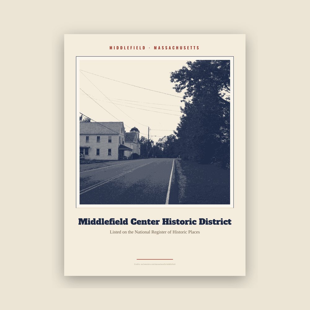 Middlefield Middlefield Center Historic District Landmark Print