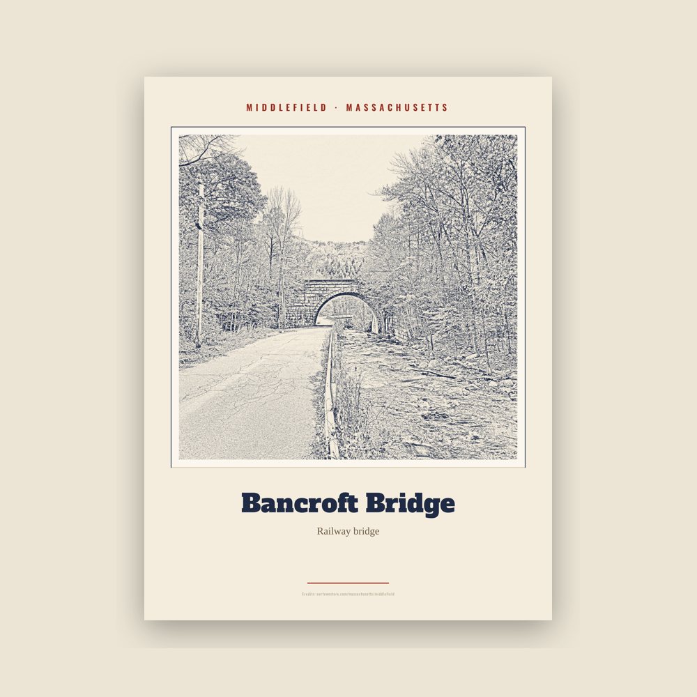 Middlefield Bancroft Bridge Landmark Print