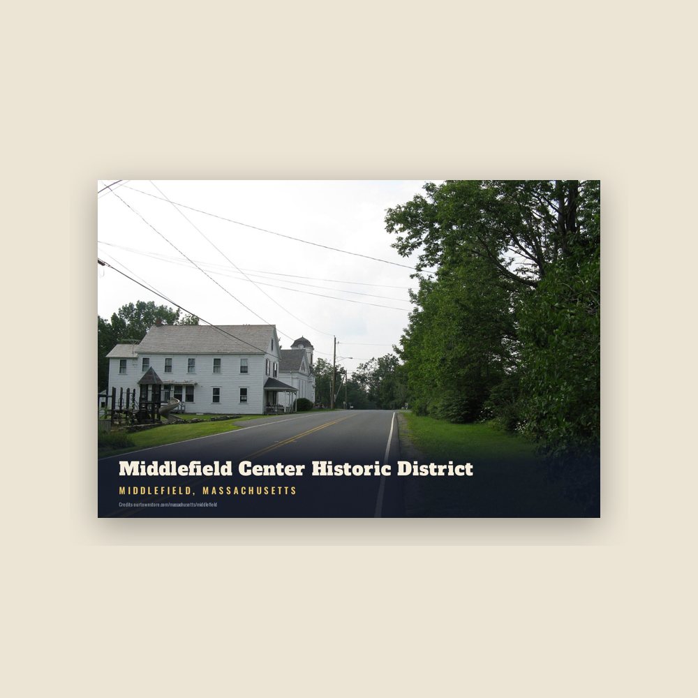 Middlefield Middlefield Center Historic District Postcard