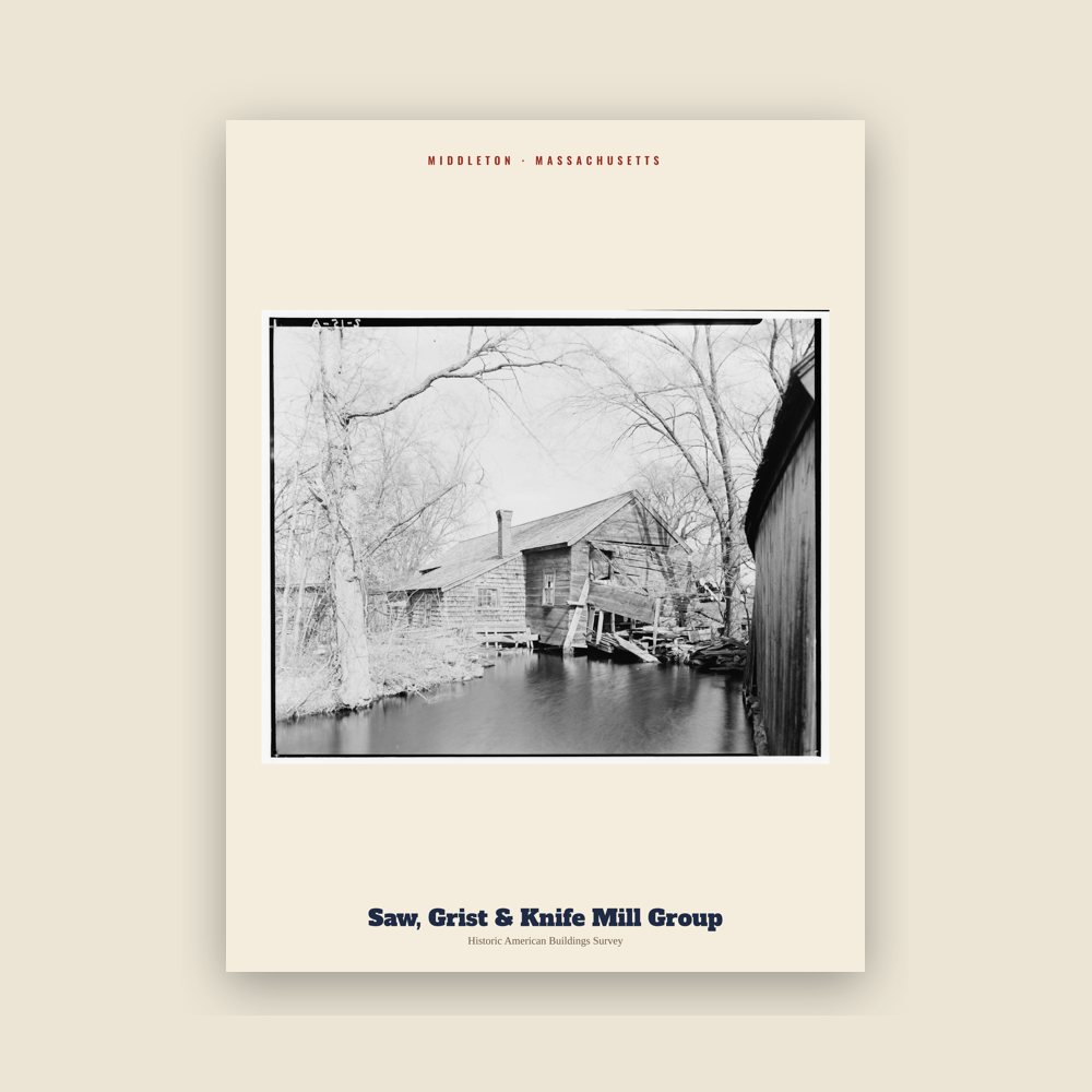 Middleton Saw, Grist & Knife Mill Group Archive Print