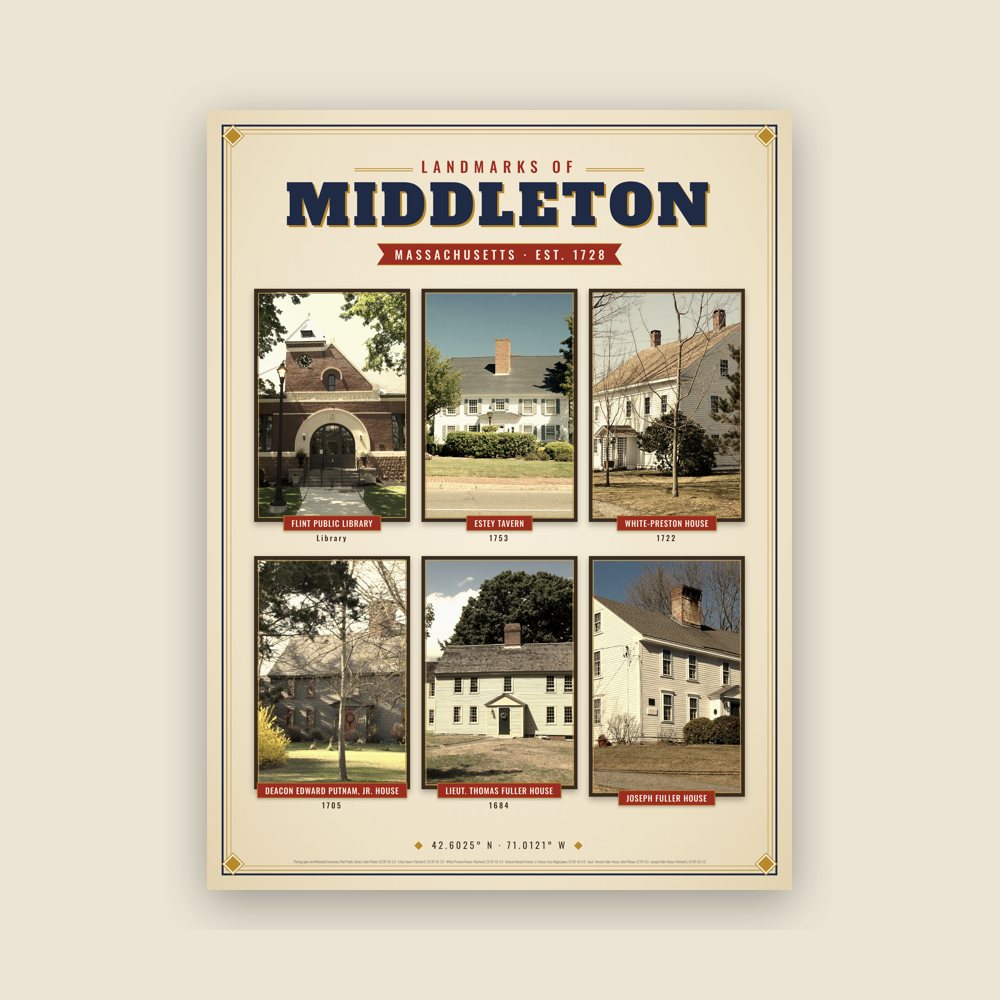 Middleton Landmarks Photo Poster