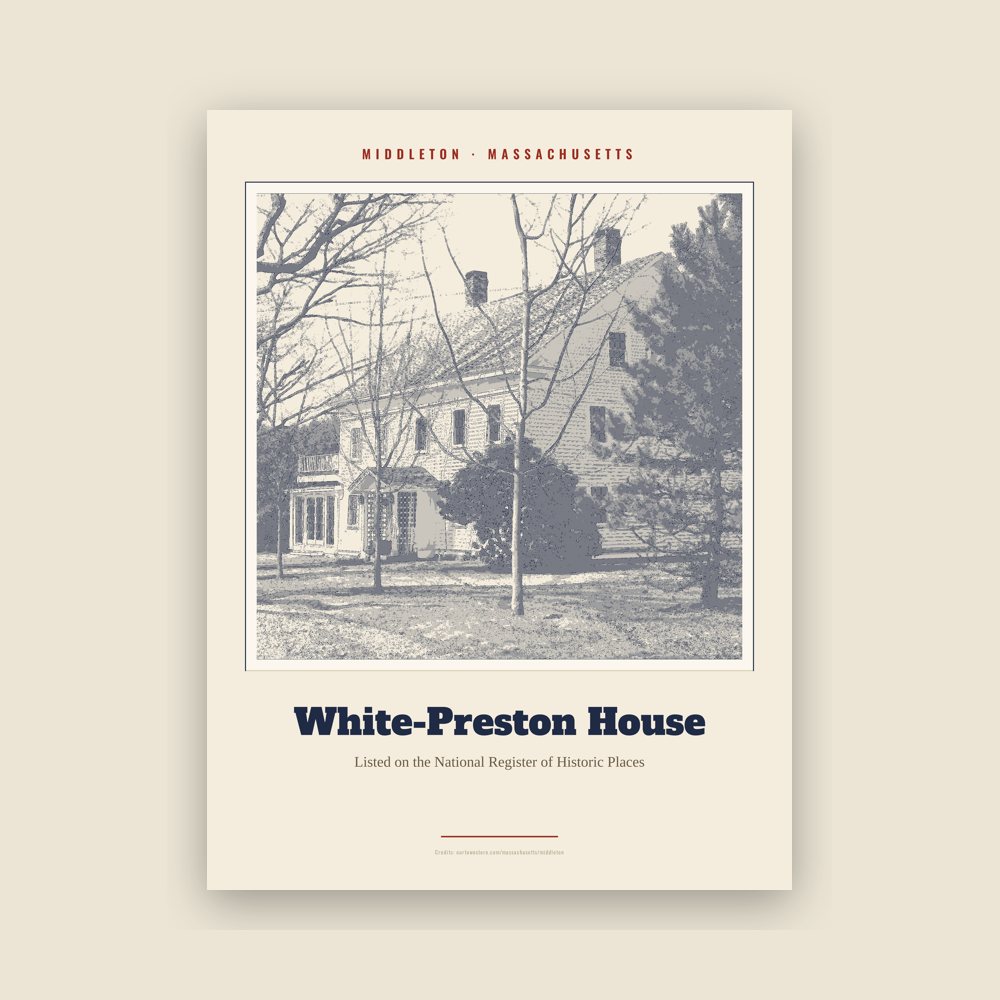 Middleton White-Preston House Landmark Print