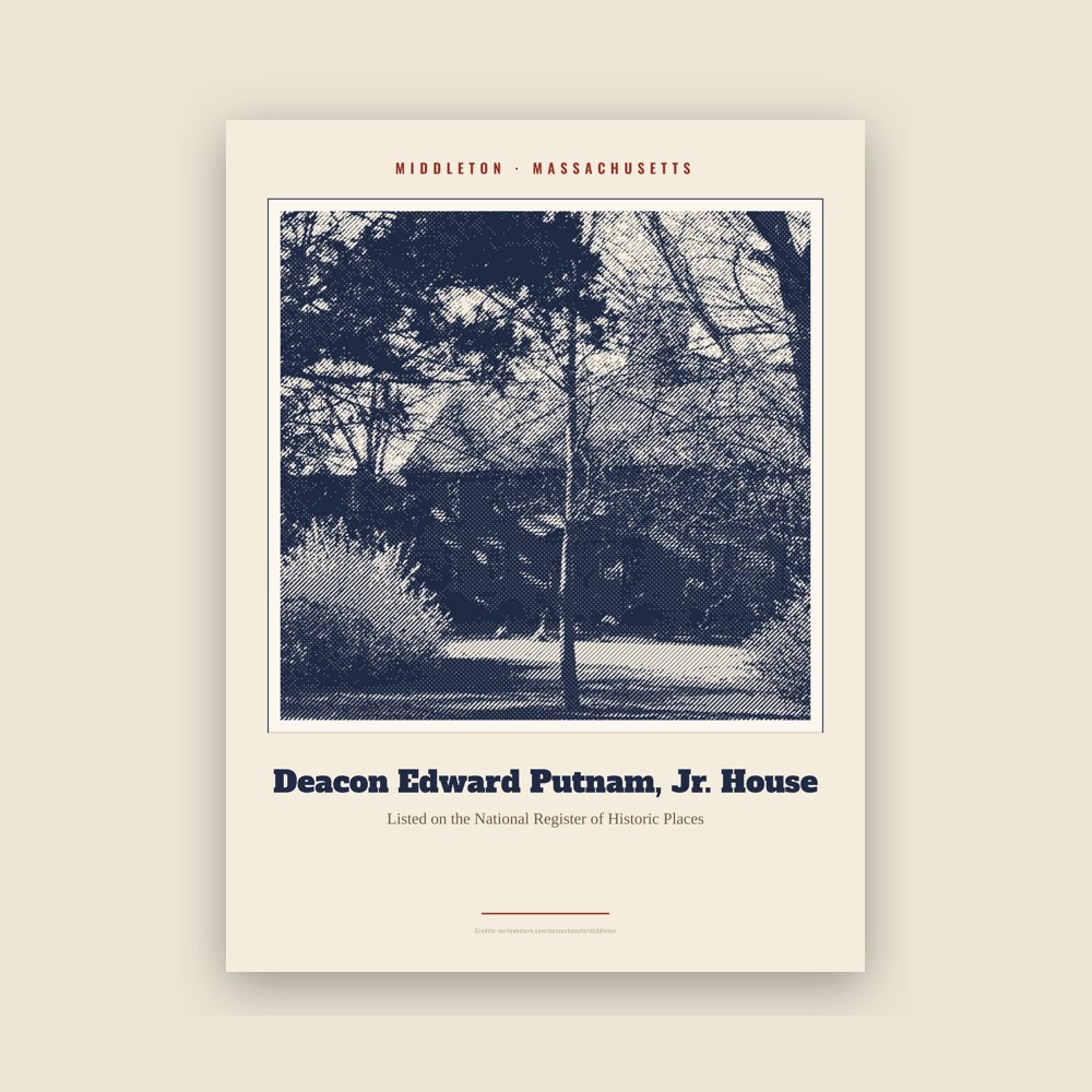 Middleton Deacon Edward Putnam, Jr. House Landmark Print