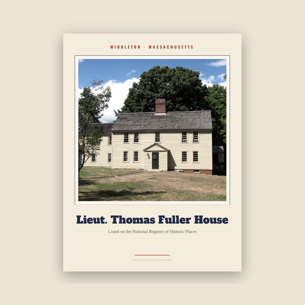 Middleton Lieut. Thomas Fuller House Landmark Print