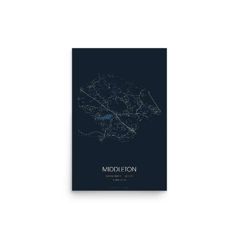 Middleton Street Map Poster · Midnight