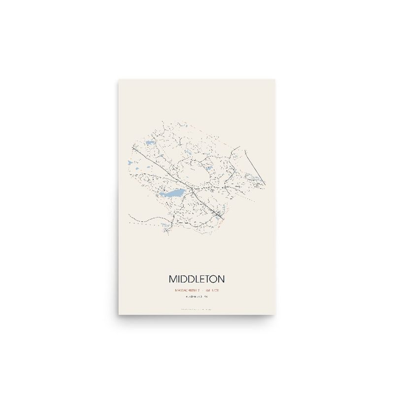 Middleton Street Map Poster · Linen
