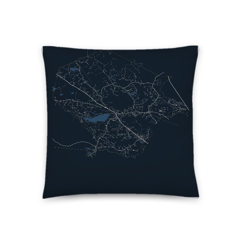 Middleton Map Throw Pillow