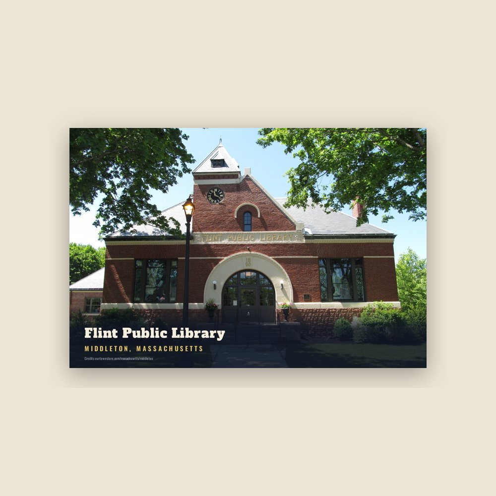 Middleton Flint Public Library Postcard