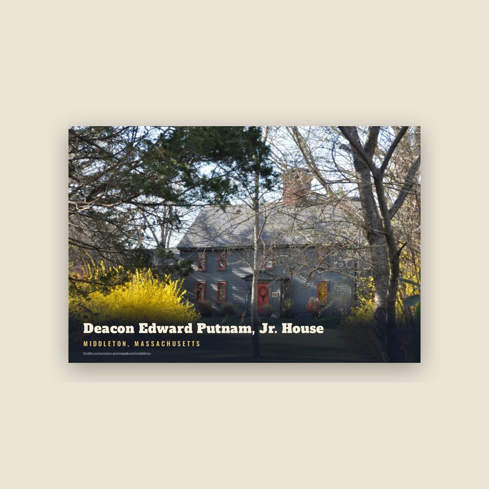 Middleton Deacon Edward Putnam, Jr. House Postcard
