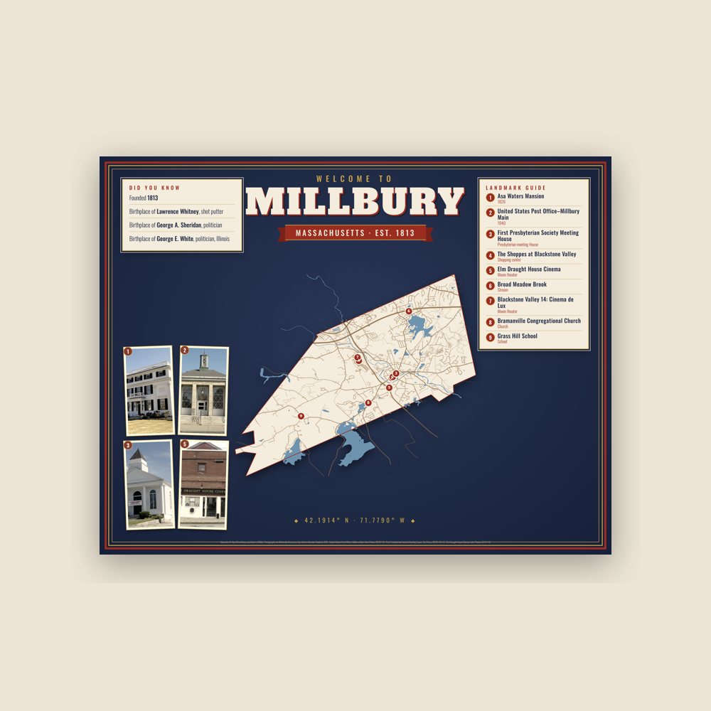 Millbury Map Placemat