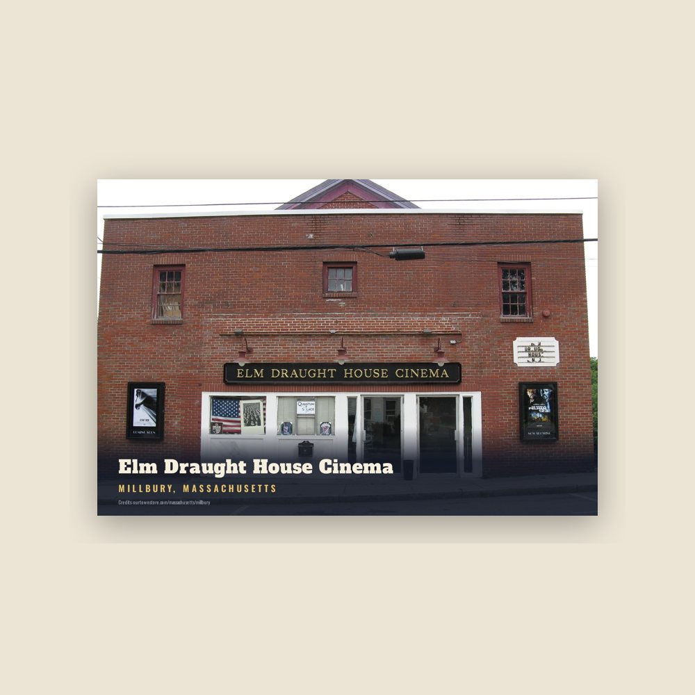 Millbury Elm Draught House Cinema Postcard