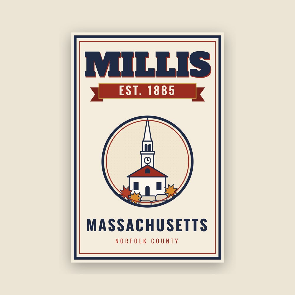 Millis Garden Flag